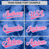 Custom Multi Color Tie-Dye Graffiti Pattern Authentic Baseball Jersey