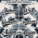 Custom Multi Color Tie-Dye Graffiti Pattern Authentic Baseball Jersey