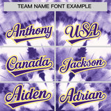 Custom Multi Color Tie-Dye Graffiti Pattern Authentic Baseball Jersey