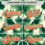 Custom Multi Color Tie-Dye Graffiti Pattern Authentic Baseball Jersey