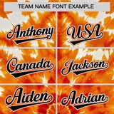 Custom Multi Color Tie-Dye Graffiti Pattern Authentic Baseball Jersey