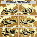 Custom Cream Tie-Dye Graffiti Pattern Authentic Baseball Jersey