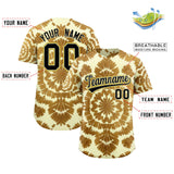 Custom Multi Color Tie-Dye Graffiti Pattern Authentic Baseball Jersey