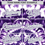 Custom Multi Color Tie-Dye Graffiti Pattern Authentic Baseball Jersey