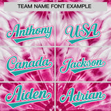 Custom Multi Color Tie-Dye Graffiti Pattern Authentic Baseball Jersey