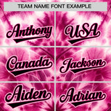 Custom Multi Color Tie-Dye Graffiti Pattern Authentic Baseball Jersey