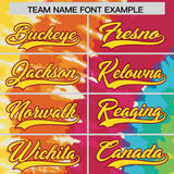 Custom Black Tie-Dye Graffiti Pattern Authentic Baseball Jersey