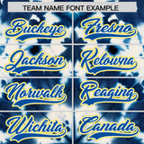 Custom Multi Color Tie-Dye Graffiti Pattern Authentic Baseball Jersey