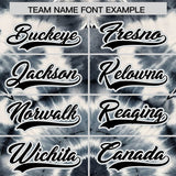 Custom Multi Color Tie-Dye Graffiti Pattern Authentic Baseball Jersey