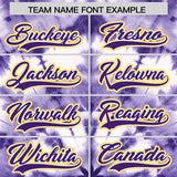 Custom Multi Color Tie-Dye Graffiti Pattern Authentic Baseball Jersey