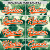 Custom Green Tie-Dye Graffiti Pattern Authentic Baseball Jersey