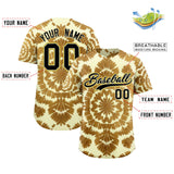 Custom Multi Color Tie-Dye Graffiti Pattern Authentic Baseball Jersey