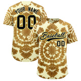 Custom Multi Color Tie-Dye Graffiti Pattern Authentic Baseball Jersey