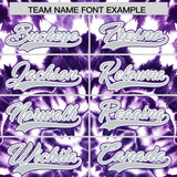 Custom Multi Color Tie-Dye Graffiti Pattern Authentic Baseball Jersey