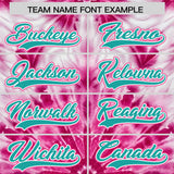 Custom Multi Color Tie-Dye Graffiti Pattern Authentic Baseball Jersey