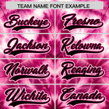 Custom Multi Color Tie-Dye Graffiti Pattern Authentic Baseball Jersey