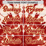 Custom Multi Color Tie-Dye Graffiti Pattern Authentic Baseball Jersey
