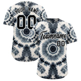 Custom Multi Color Tie-Dye Graffiti Pattern Authentic Baseball Jersey