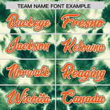 Custom Green Tie-Dye Graffiti Pattern Authentic Baseball Jersey