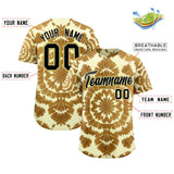 Custom Multi Color Tie-Dye Graffiti Pattern Authentic Baseball Jersey