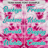 Custom Multi Color Tie-Dye Graffiti Pattern Authentic Baseball Jersey