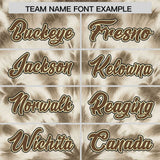 Custom Cream Tie-Dye Graffiti Pattern Authentic Baseball Jersey