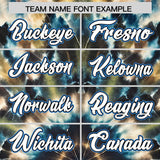 Custom Multi Color Tie-Dye Graffiti Pattern Authentic Baseball Jersey