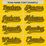 Custom Gold Old Gold Baroque Style Personalized Baseball Jersey