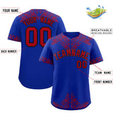 Custom Royal Red Baroque Style Personalized Baseball Jersey