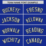 Custom Royal Powder Blue Baroque Style Personalized Baseball Jersey