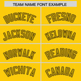 Custom Gold Old Gold Baroque Style Personalized Baseball Jersey