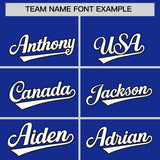 Custom Royal Gold Baroque Style Personalized Baseball Jersey