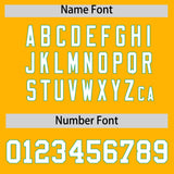 Custom Yellow Bright Green Baroque Style Personalized Baseball Jersey