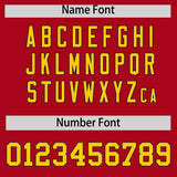 Custom Red Navy Baroque Style Personalized Baseball Jersey