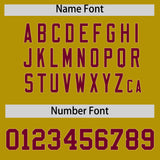 Custom Old Gold Old Gold Baroque Style Personalized Baseball Jersey