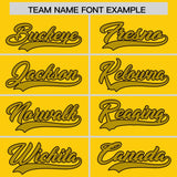 Custom Gold Old Gold Baroque Style Personalized Baseball Jersey