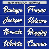 Custom Royal Gold Baroque Style Personalized Baseball Jersey