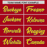 Custom Red Purple Baroque Style Personalized Baseball Jersey