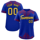 Custom Royal Red Baroque Style Personalized Baseball Jersey