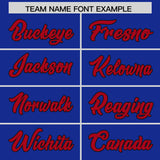 Custom Royal Red Baroque Style Personalized Baseball Jersey