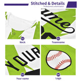 Custom Royal Bright Green Baroque Style Personalized Baseball Jersey