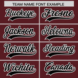 Custom Burgundy Classic Style Authentic Baseball Jersey