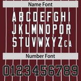 Custom Burgundy White Stripe Fashion Authentic Baseball Jersey