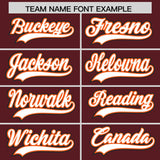 Custom Burgundy Classic Style Authentic Baseball Jersey