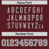 Custom Burgundy Classic Style Authentic Baseball Jersey