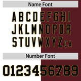 Custom White Burgundy Split Fashion Authentic Baseball Jersey