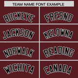 Custom Burgundy Classic Style Authentic Baseball Jersey