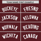 Custom Burgundy Classic Style Authentic Baseball Jersey