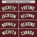 Custom Burgundy Classic Style Authentic Baseball Jersey