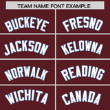 Custom Burgundy Classic Style Authentic Baseball Jersey
